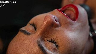 Fit Milf's Shaved Pussy Punished with Hot Wax Dripping in BDSM Masturbation