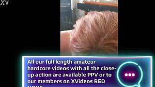 Master trains submissive milf bitch deepthroat to swallow every cum load