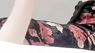 Japanese college girl's sexy legs and small tits in softcore one piece tease