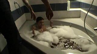 Anastasia and Bumbas' Steamy Jacuzzi Playtime