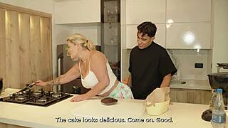 STEPSON FUCKS STEPMOM HARD IN KITCHEN DOGGYSTYLE AS HER TABOO LOVER