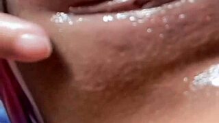 naughty colombian babe worships ass while toying huge tits and pussy on bed