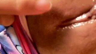 naughty colombian babe worships ass while toying huge tits and pussy on bed