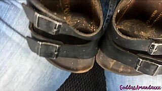 public toilet feet piss and solo dildo pounding exposed