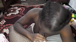 Stepmom ebony thotiana roleplay busty sloppy deepthroat blowjob floor