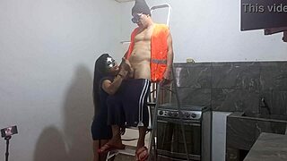 i watched the new muscular handyman fixing the roof then seduced him with my mouth before he fucked me standing
