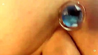 she blasts her tight wet pussy up close while he rips clothes and dominates