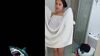 curvy latina neighbor reveals sexual skills in steamy shower fuck