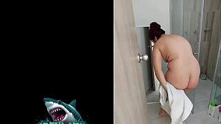 curvy latina neighbor reveals sexual skills in steamy shower fuck