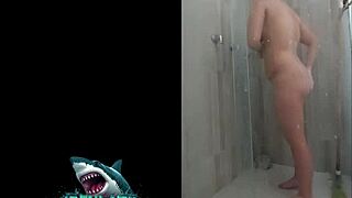 curvy latina neighbor reveals sexual skills in steamy shower fuck