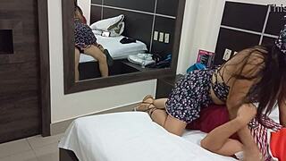 our special moment alone... hot stepdaughter rides my cock n moans so sensually ridin me in hotel room