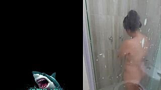 curvy latina neighbor reveals sexual skills in steamy shower fuck