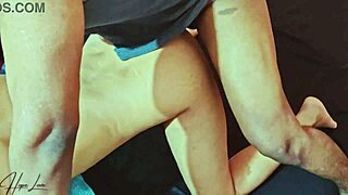 Latina Girlfriend Begs for Harder Pounding in Bedroom Creampie