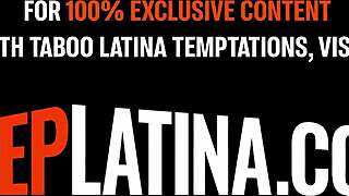 petite latina teen stepdaughter gets her tight pussy stretched wide pov by huge cock