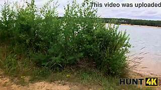 hunt4k girlfriend's wild anal pounding while cuckold watches