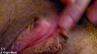 Watch Her Rub That Fat Clit Rough Till She Soaks The Bed!