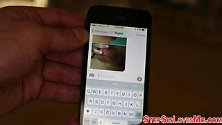 Stepsis gives pov dick sucking handjob till cum in mouth