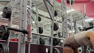 Bobbi Jo POPPIN Cherrys in Ebony Outdoor WORKOUT with Big Ass Tattoo