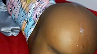 Alice in new pajamas gets her wet pussy teased while watching a movie