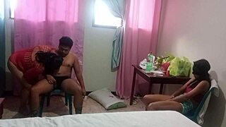 Stepsister Gets Turned On Watching Neighbor Granny Suck My Thick Cock