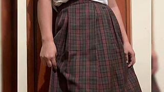 scolded schoolgirl fucks brother at home