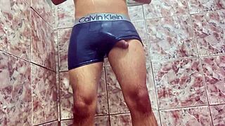 Novinho Reveals Huge Cock Under Underwear! Delicious Hardcore Tease