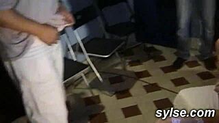 milfs bukkake blast at cinema before tennis orgy!