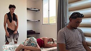 my buddy's clueless cuck while i fuck his latina milf wife so good