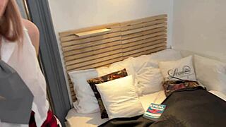 Hey sexy long-legs girl, your fashion shoot turns into toy sex surprise?