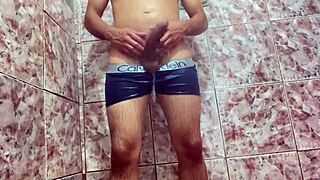 Novinho Reveals Huge Cock Under Underwear! Delicious Hardcore Tease