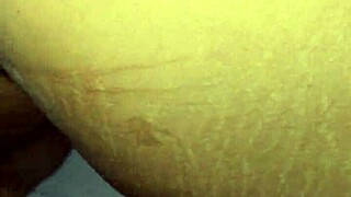 curvy black ass bent over takes thick cock closeup