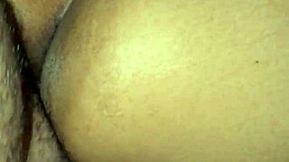 curvy black ass bent over takes thick cock closeup