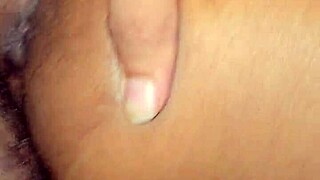 curvy black ass bent over takes thick cock closeup