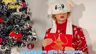 Petite Blonde 18yo Trades Gifts Santa Claus Doggystyle Creampie!