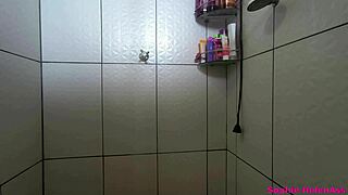 Gym Babe's Huge Tits and Ass Caught on Bathroom Cam