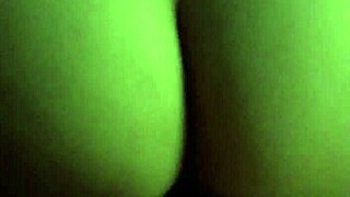 Big ass brunette girlfriend rides cock cowgirl with condom