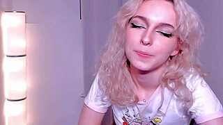 blonde teen webcam girl dances and masturbates seductively