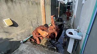 step-siblings sneak hammock sex while family sleeps nearby