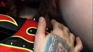 big booty white pawg milf twerks teases rimjob licks huge cock before interracial assfucking