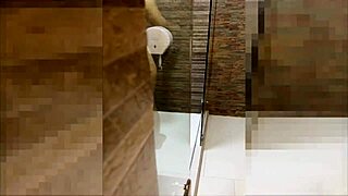 Horny MILF Stepmom Surprised By Huge Cock Doggystyle Shower Fuck