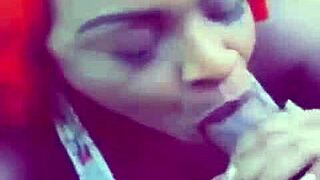 redhead ebony slut chokes on law student cock then we fuck in the public park