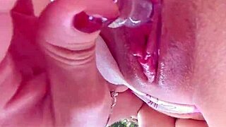 latina babe alone in bedroom fucks herself hard with toys and banana craving stepsis attention