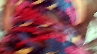 Hidden dress lift teases real Latina's intimate homemade bareback moment with neighbor