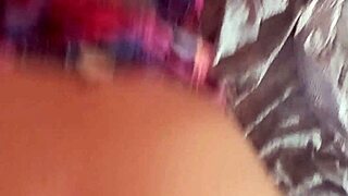 Hidden dress lift teases real Latina's intimate homemade bareback moment with neighbor