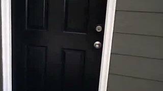 Blonde Asian Stepsis Kneels for Sloppy Public Blowjob