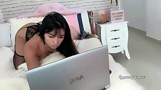 emanuelly raquel buzzes hitachi vibrator sneaking porn views on tape