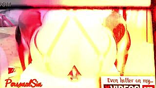 curvy tranny grinds ass deep on massive dildo close-up ride!