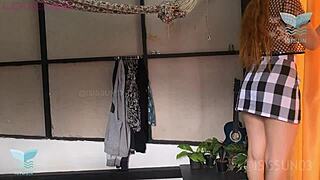 High Heels Girl's Pink Pussy Explodes in Orgasm Before Creampie Flood!