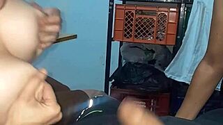 my wife catches her best friend sucking my dick and joins for a hot latina threesome