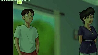 She plays through Summertime Saga episode 217 casually